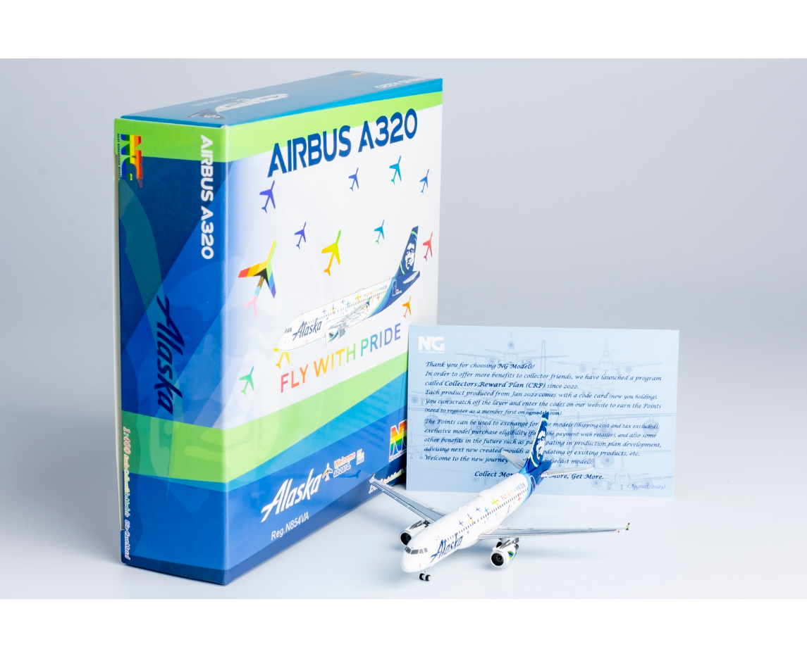 1/400 Alaska Airlines Airbus A320-200 N854VA NG15018 - cover